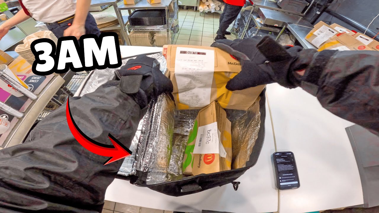 Худший клиент Uber Eats? Начинаю свою смену доставки в час ночи!