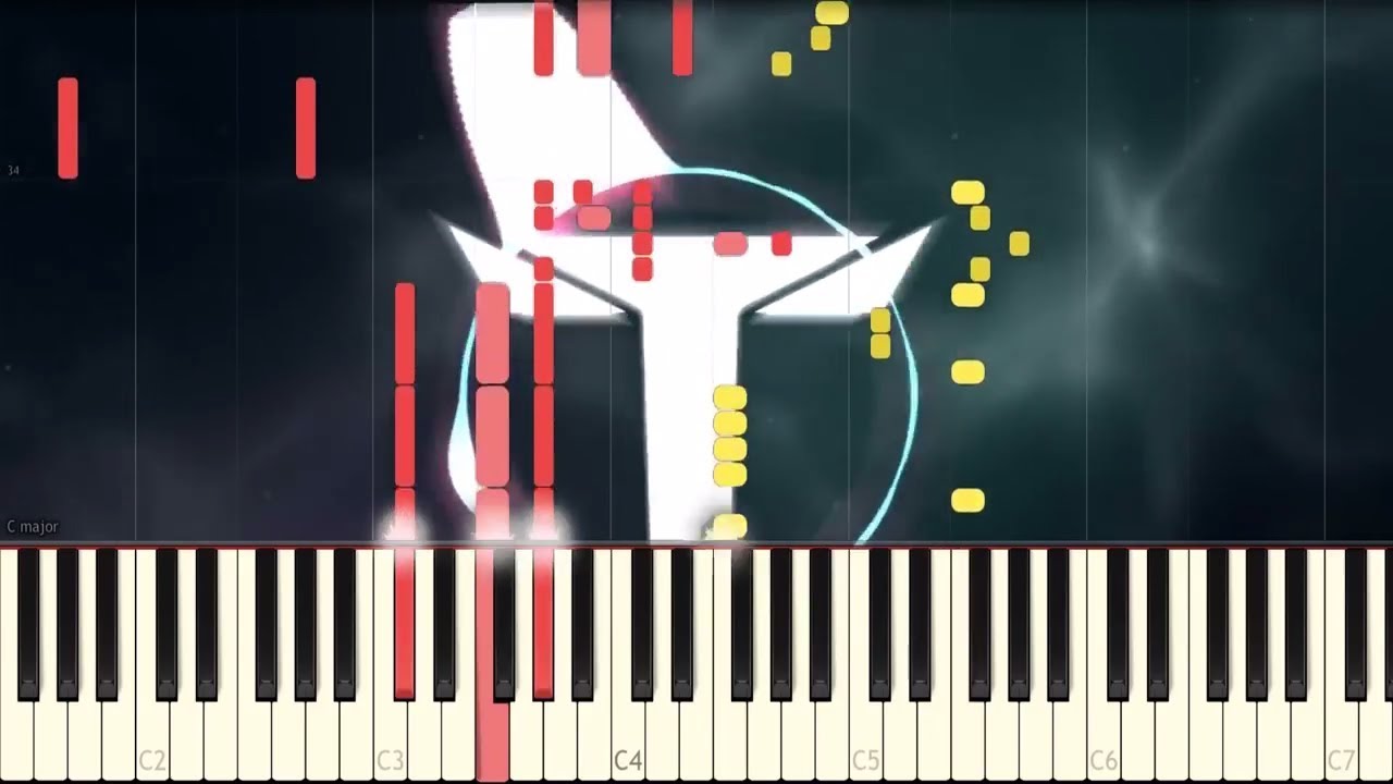 Panda Eyes & Teminite - Immortal Flame (feat. Anna Yvette) Piano Tutorial Synthesia