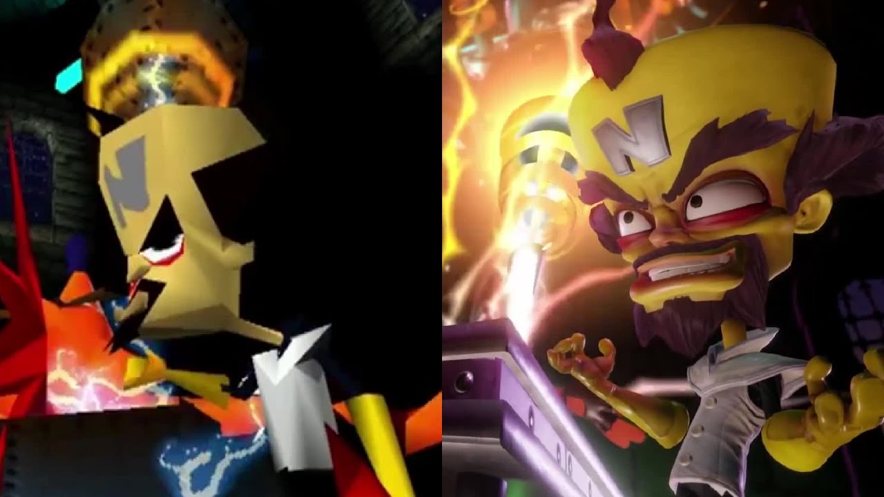 Crash Bandicoot remastered intro vs original