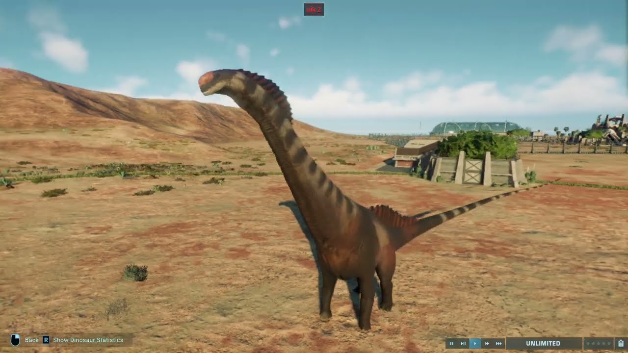 Jurassic World Rebirth Titanosaurus in JWE2