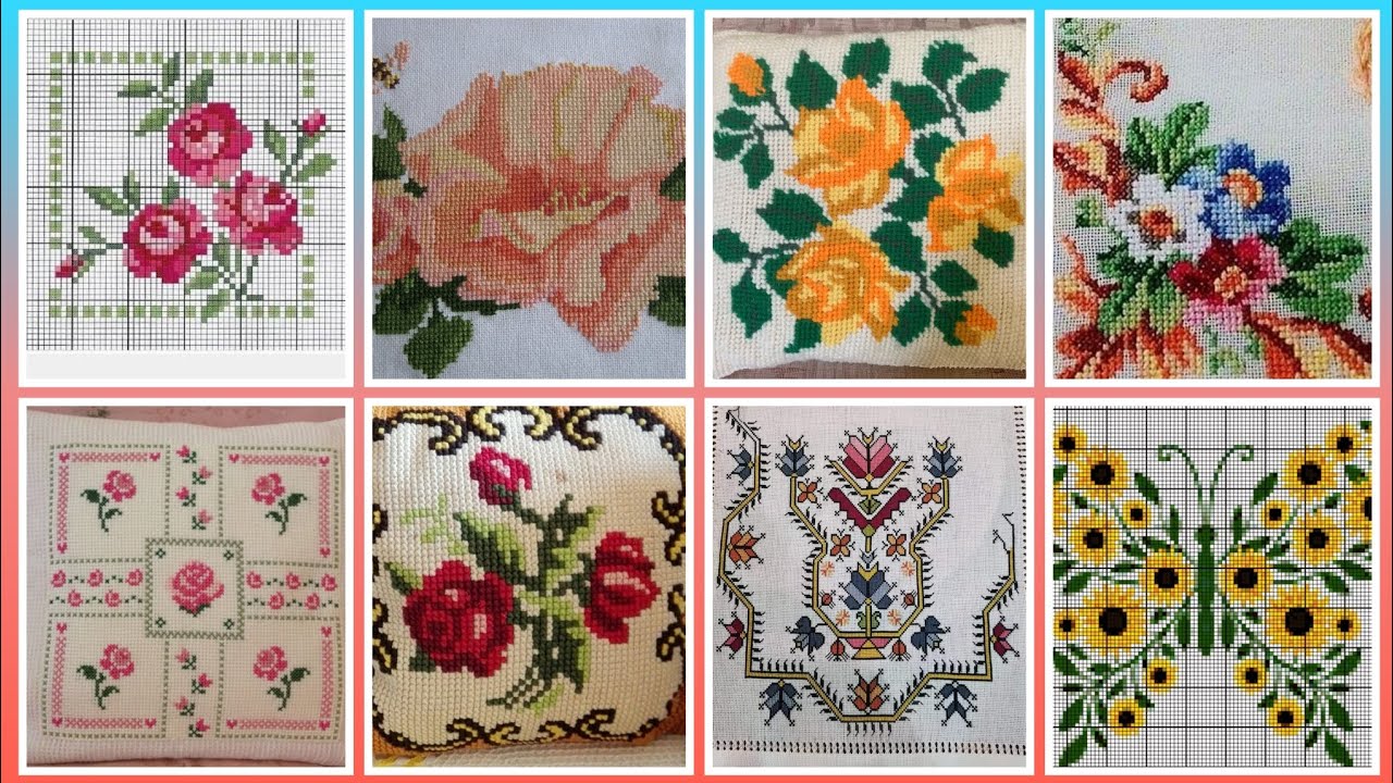 #1 Потрясающие и элегантные схемы для вышивки крестом/идеи дизайна вышивки чарсути. Вышивка ручно...