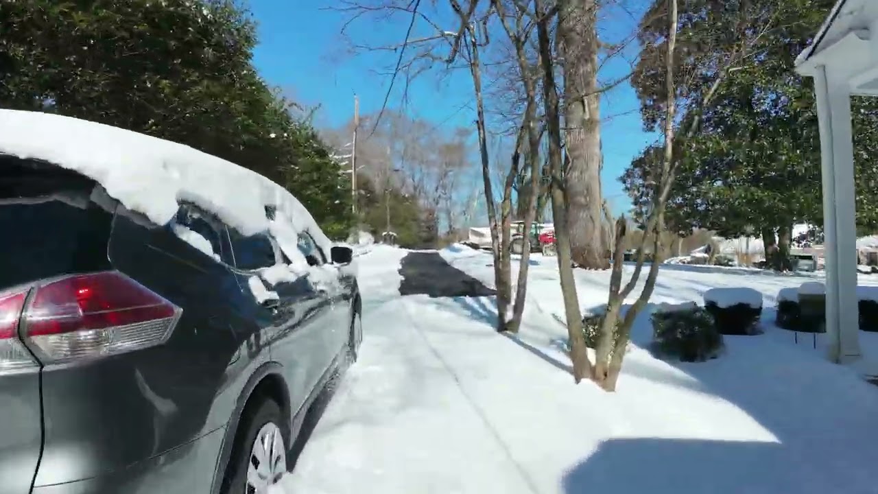 Neo 2 Day after snow storm Free Fly Got Caught up in a tree landed in Snow....