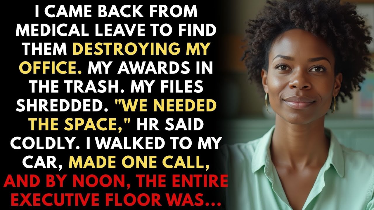 I Found My Office Being Trashed. My Award, My Files, All Gone. So I Made One Call.