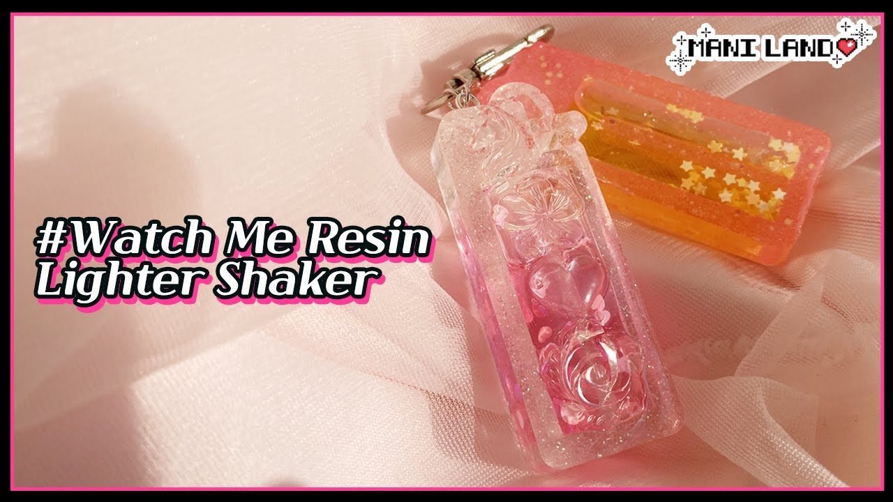 (eng) 유니크한 라이터 워터 쉐이커 만들기✨Making Lighter Water Shaker✨ 레진공예, 레진아트 w. 슈가데코 글리세린 색소- Mani Land