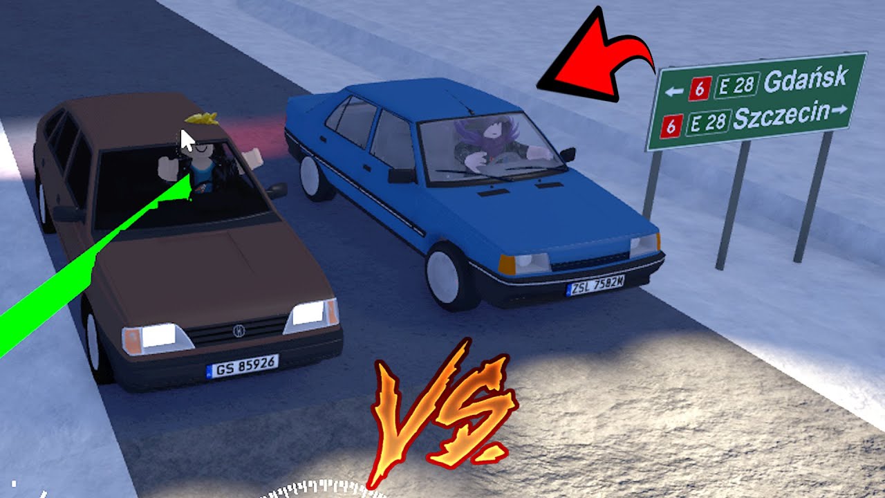 POLONEZ VS RENO 9 - NIELEGALNE WYŚCIGI Hogaty i Pezerte w Roblox - Polish Car Driving #09