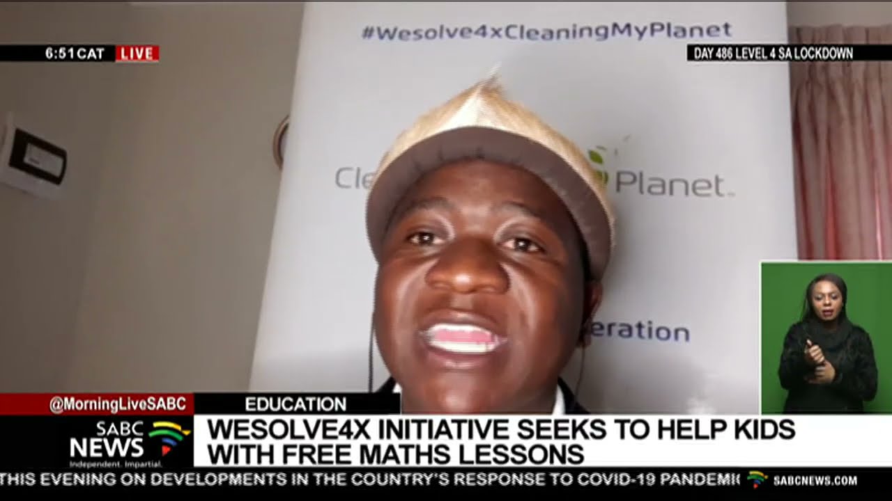 Wesolve4x Maths Classes for Learners and Parents- SABC news interview with CEO Tsietsi Ngobese