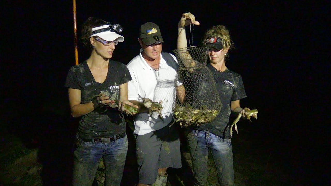 Frog Gigging on a Farm Pond