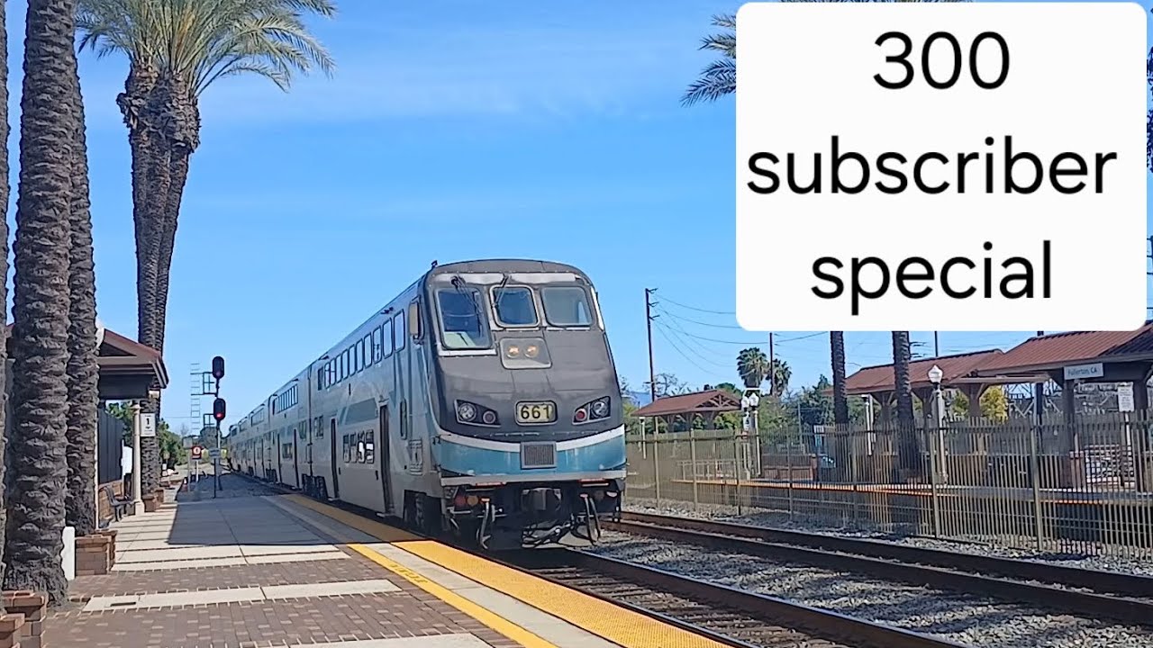 300 subscriber special! Ralifanning Fullerton, Tustin, Corona, Ft very long BNSF, P42 on A777