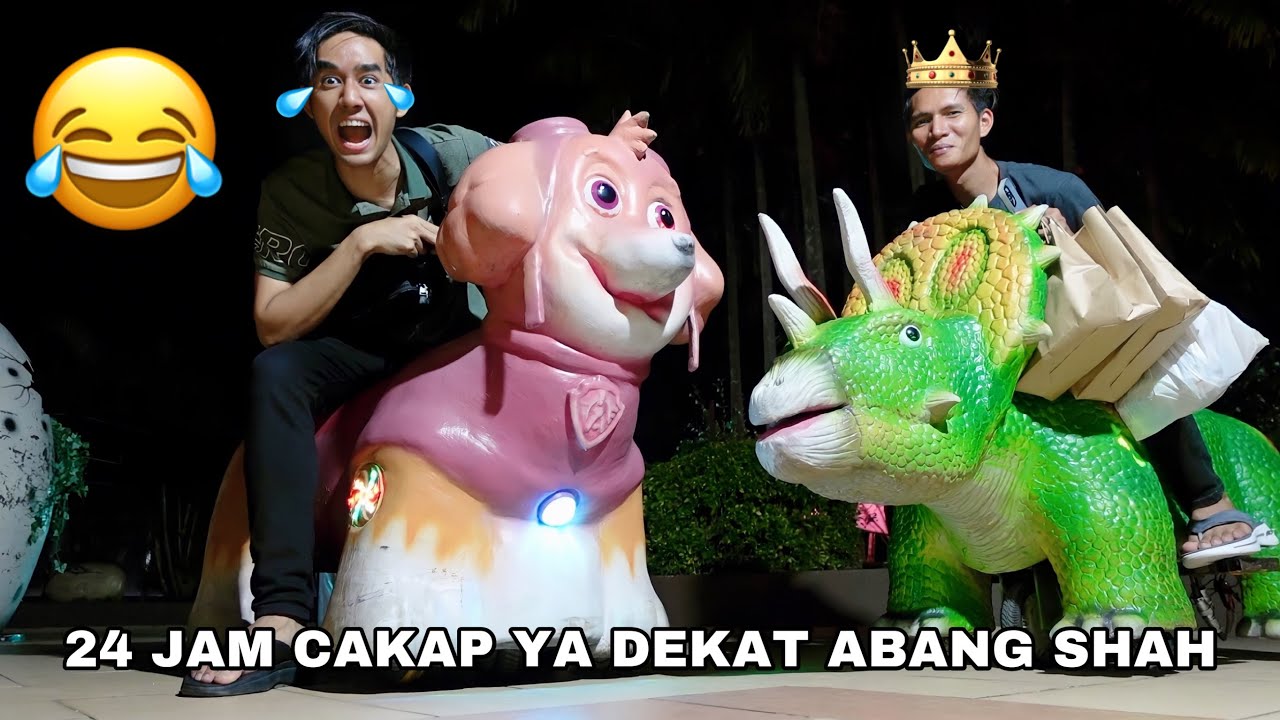 24 JAM CAKAP YA DEKAT ABANG SHAH 😂 SERONOK PERGI TAMAN DINOSAUR 🦖