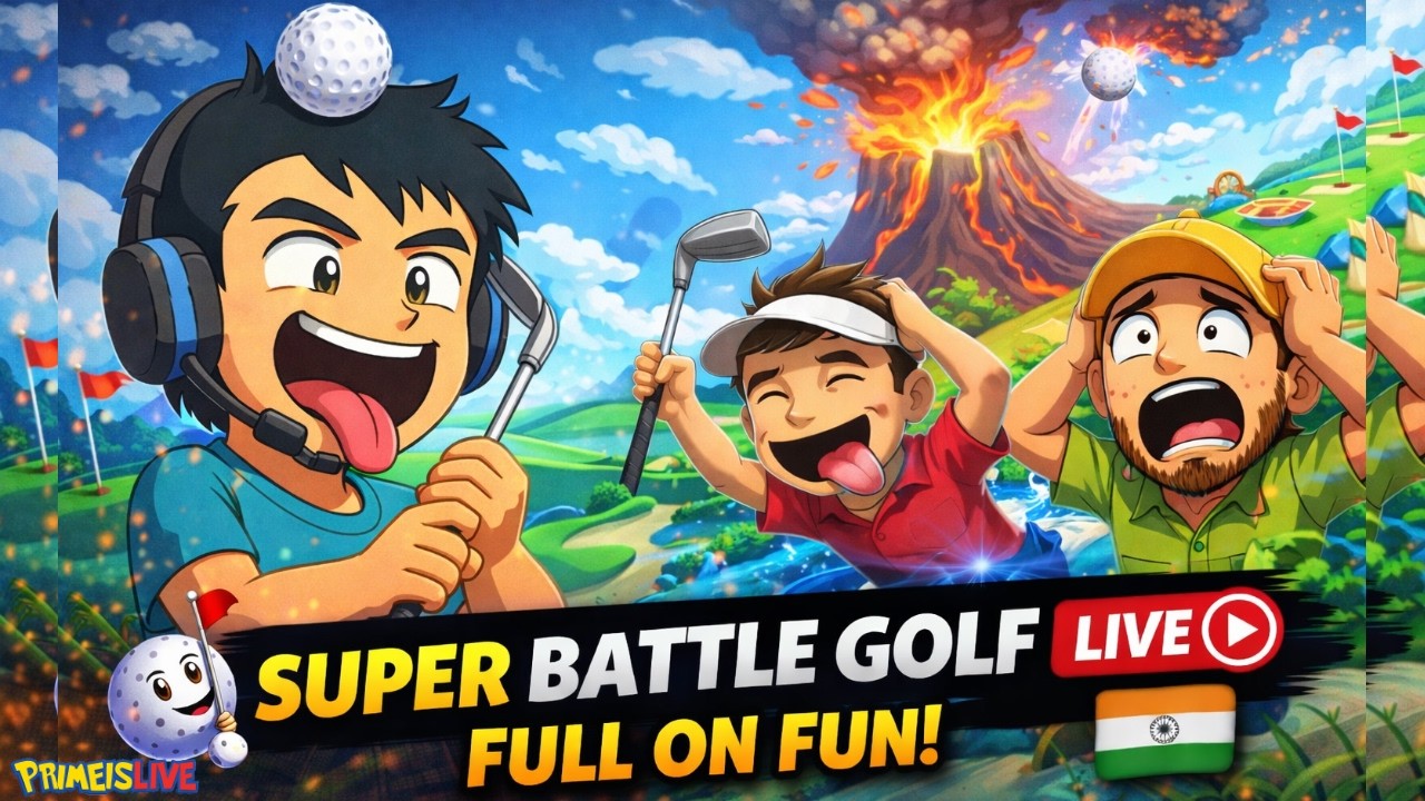 Super Battle Golf LIVE with Friends 😂 | Indian Stream | Ultimate Fun Gameplay