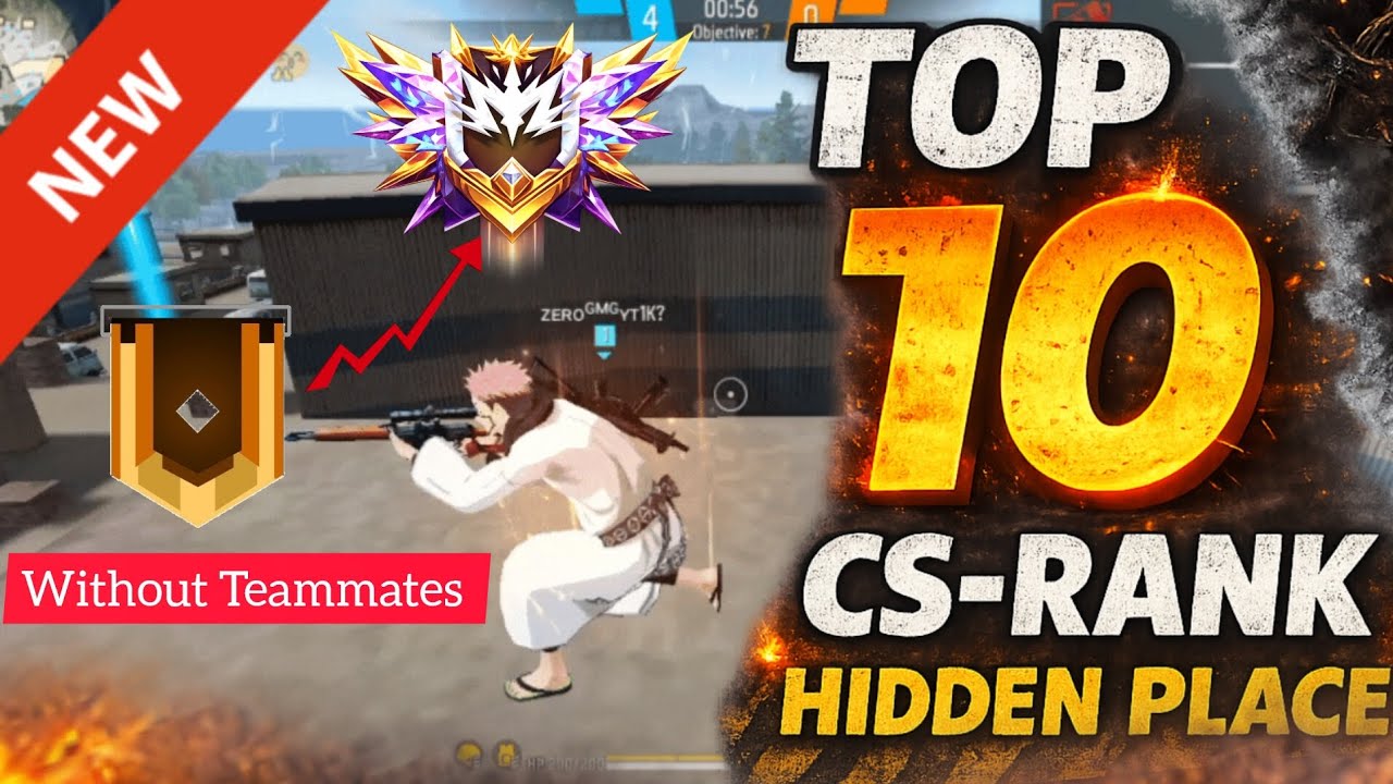 TOP 10 HIDDEN PLACES FOR CS RANK IN BERMUDA MAP | AFTER NEW SEASON | cs rank tips and tricks