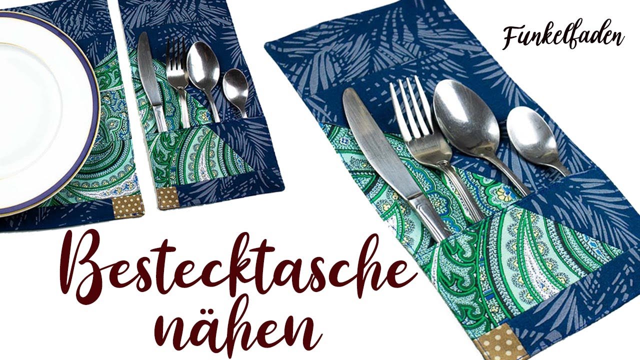 Nähanleitung Bestecktasche nähen mit Weihnachtsbaum 🎄 Patchwork für Anfänger 🎄 Gratis Schnittmuster