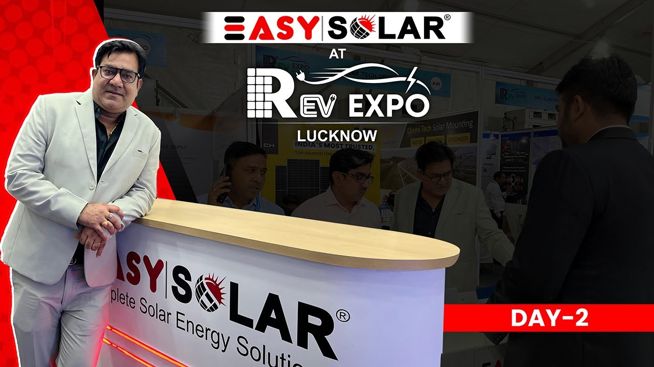 Day 2 at REV Expo Lucknow 2025 | Easy Solar Solutions 🌞 | 