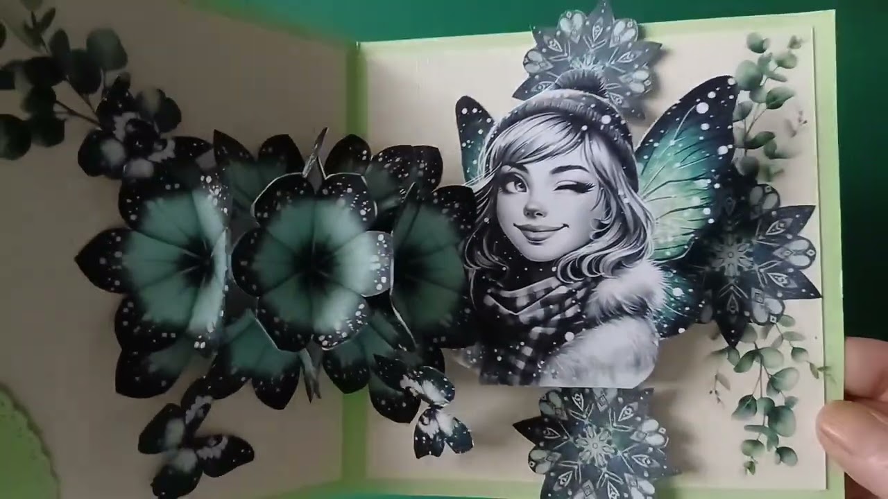 Carte pop-up flowers 