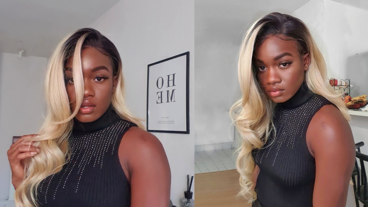 30€ LA PERRUQUE🤯🥵 P2: je deviens blonde pour pas cher,  wig Aliexpress