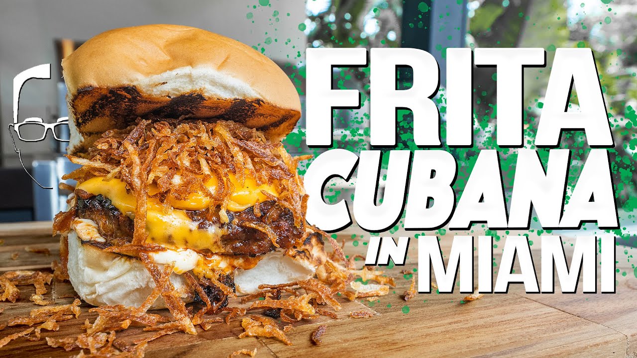 THE FRITA CUBANA (CUBAN BURGER) IN MIAMI! | SAM THE COOKING GUY