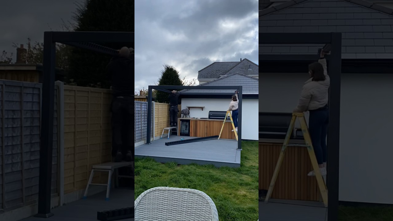 OUTDOOR KITCHEN PERGOLA INSTALLATION