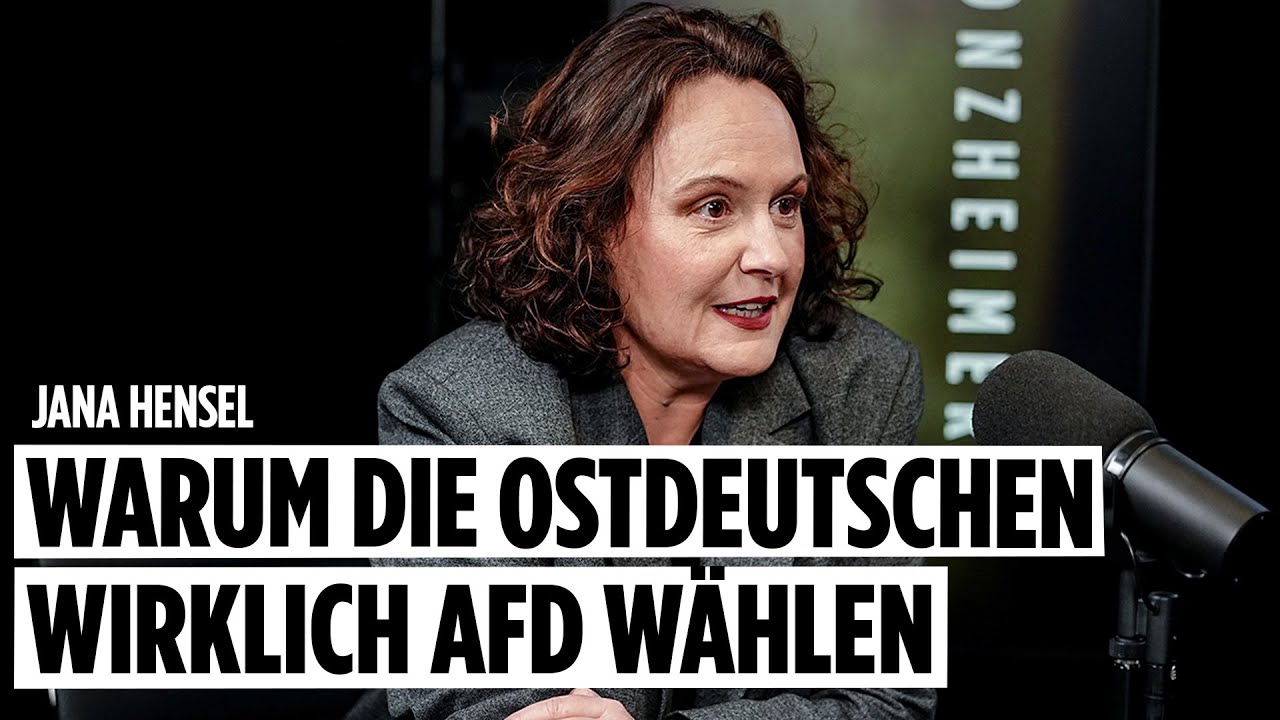 Warum die Ostdeutschen wirklich AfD wählen. Mit Jana Hensel