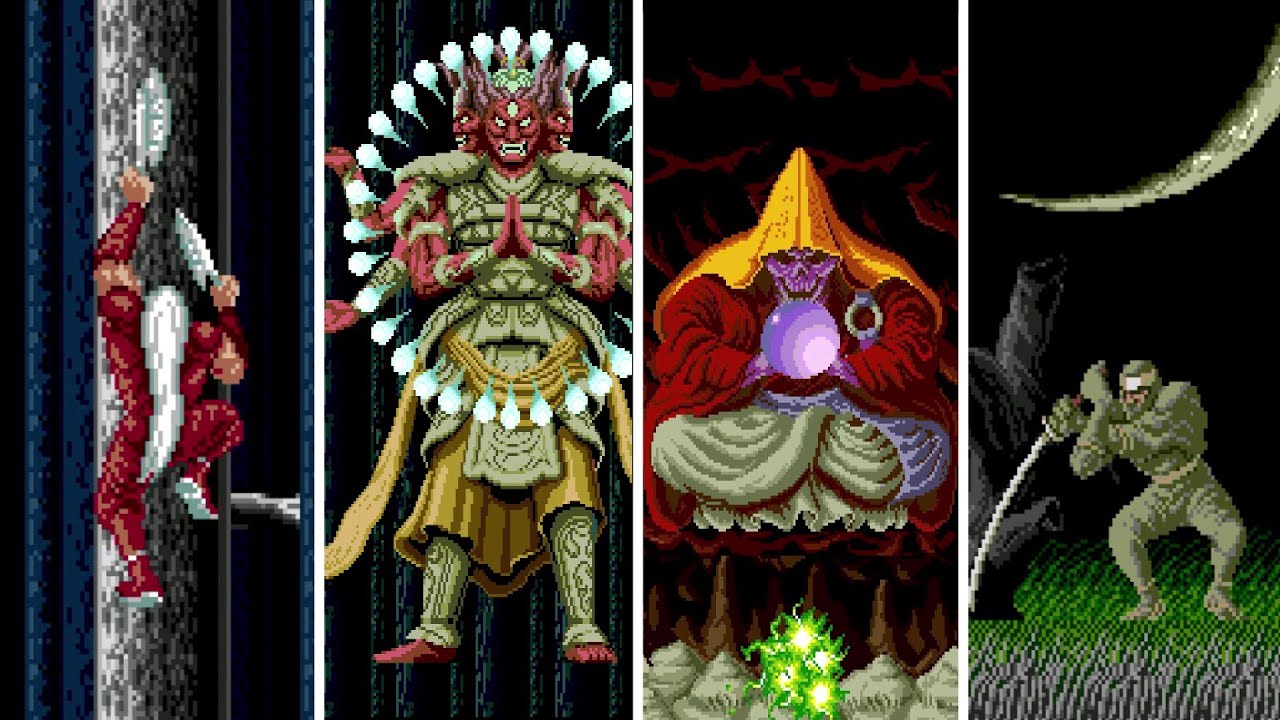 Ninja Spirit (PC Engine) All Bosses (No Damage)