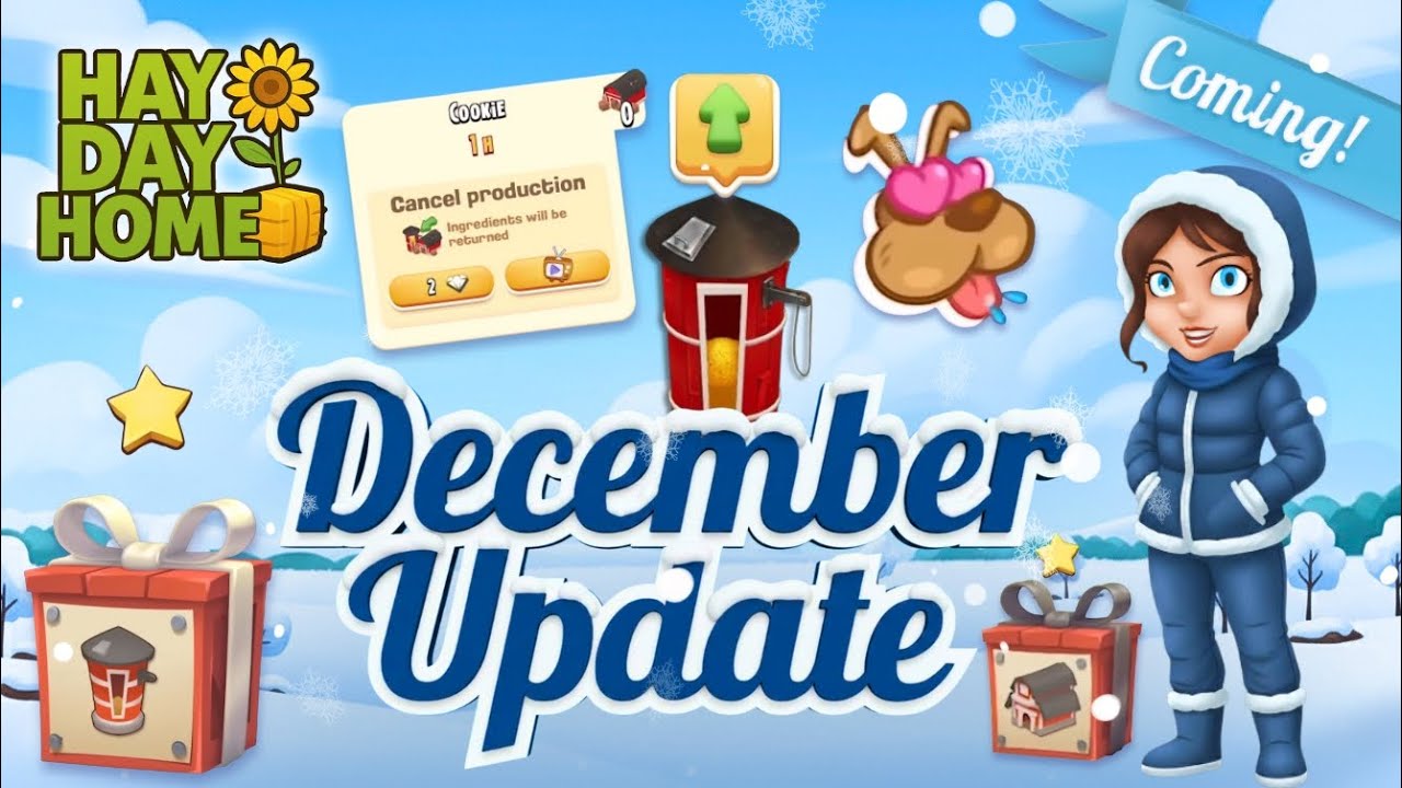 Декабрьское обновление Hay Day! Скоро вас ждут захватывающие функции 🔥 #HayDay #HayDayUpdate #Dai...