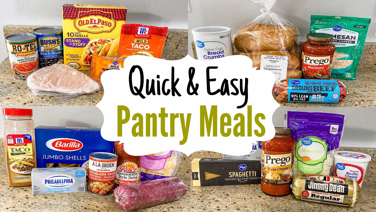 5 EASY DINNER IDEAS + Ingredients I KEEP In My Kitchen for THE QUICKEST MEALS! | Julia Pacheco