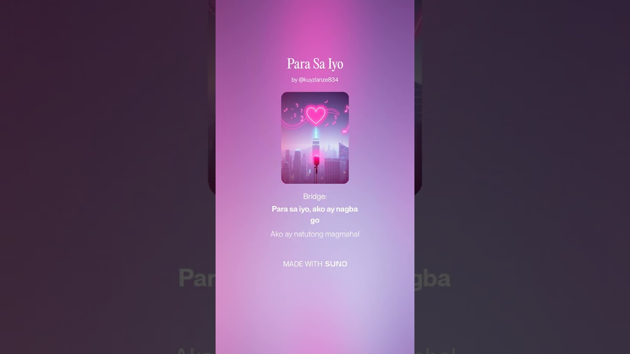 Para Sa Iyo | Written by: Allan S. Parra