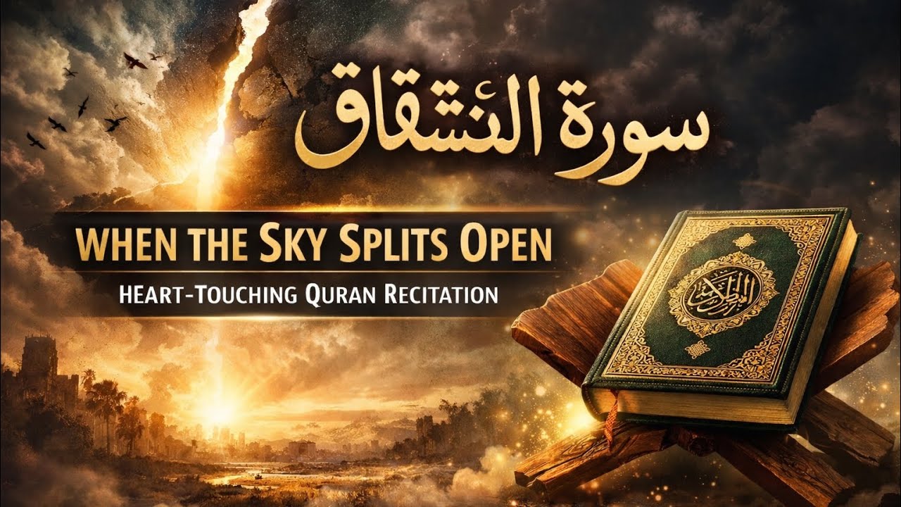 Surah Al-Inshiqaq | Listen and Reflect | Holy Quran|#abitofperfection #QuranTilawat 