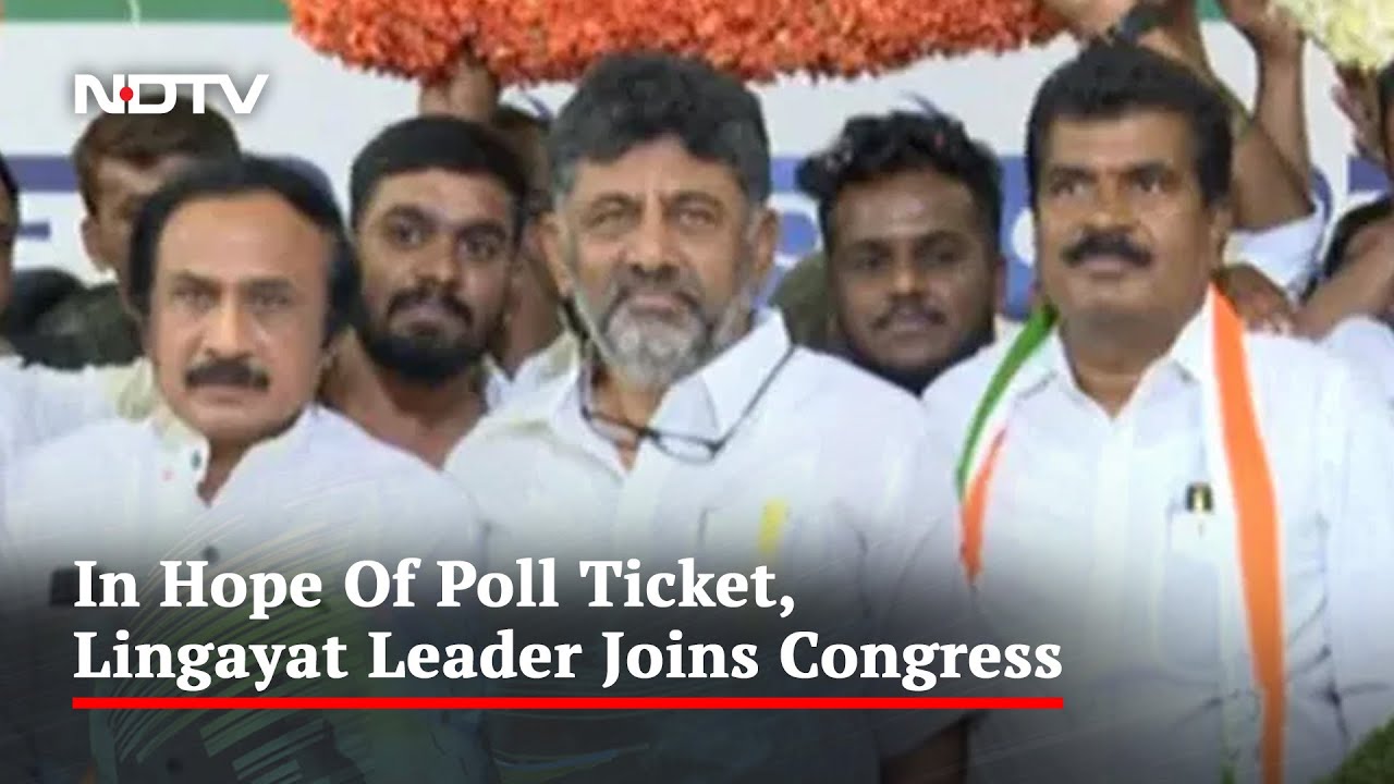 In Setback For Karnataka BJP, Lingayat Leader Joins Congress Ahead Of Polls