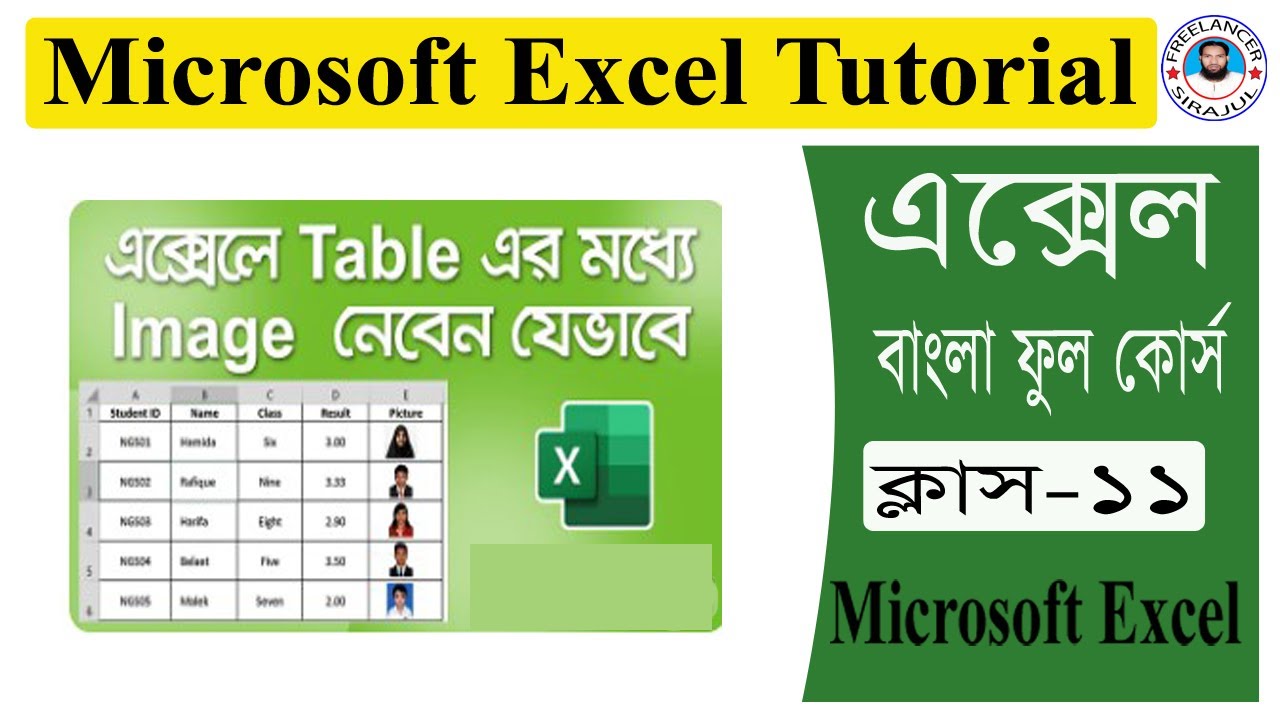 How to Add Pictures to an Excel Name List | Insert Picture in Excel Table | image in excel | Lear...