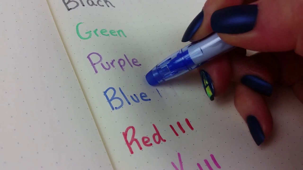 Cool Stationery Markers That Erase With Heat Pilot Frixion Erasable Marker Review ✅🔥