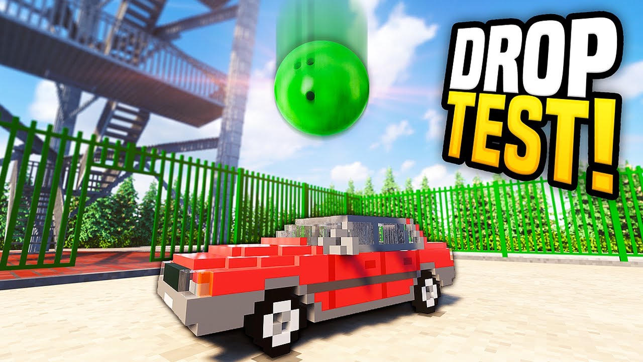 Падение шара для боулинга на машину — геймплей Teardown Mods