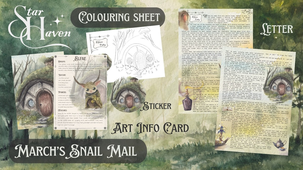 Fantasy Art - Alderin's House. Watch this watercolour painting come to life!