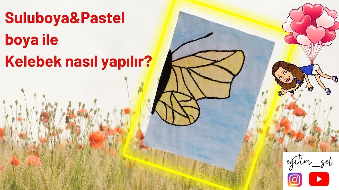 Suluboya ile Kelebek Nasıl Yapılır? /How to Paint Watercolor Butterfly