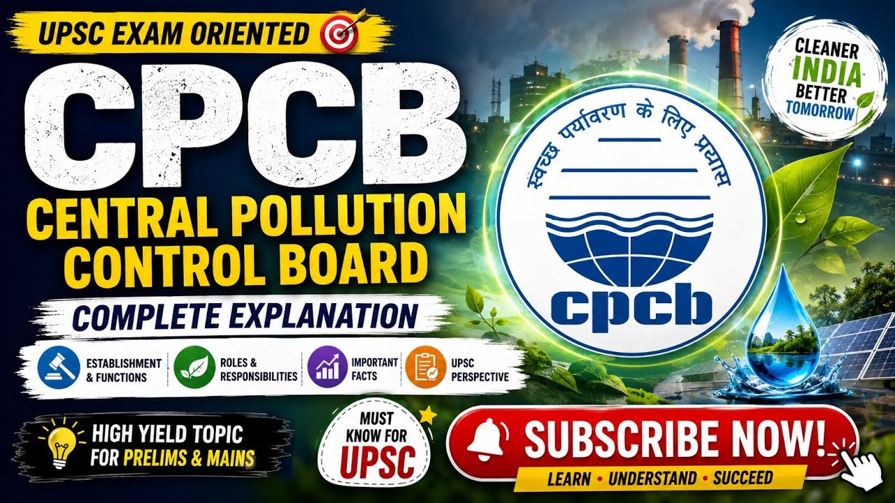 Central pollution control board #cpcb #pollution #cleaningmotivation #upsc #subscribe #sunday 