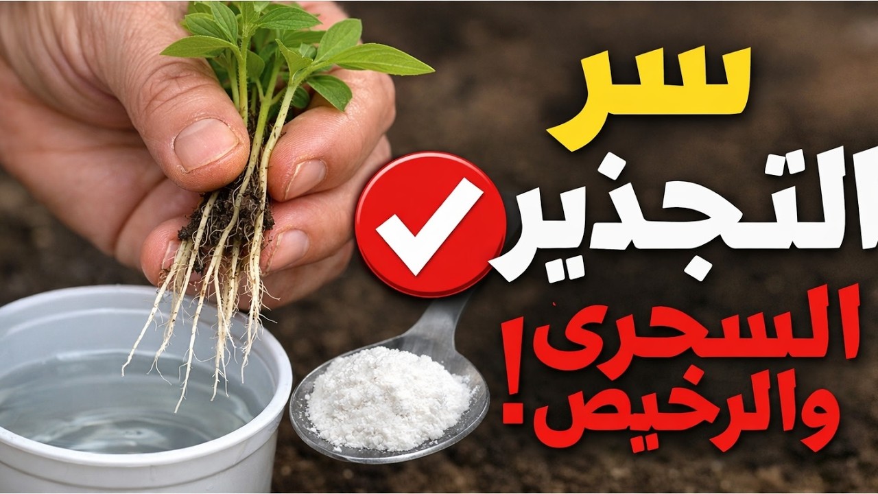 شركات هرمونات التجذير تطالب بحذف هذا الفيديو! إليكم السر السحري والرخيص لتجذير الشتلات بنسبة مئة با