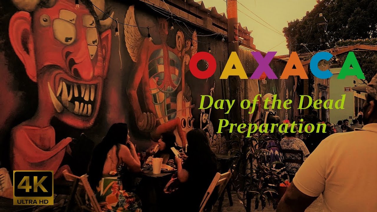 4K Walking Tour: Oaxaca, Mexico | Day of the Dead Preparation | Jalatlaco District