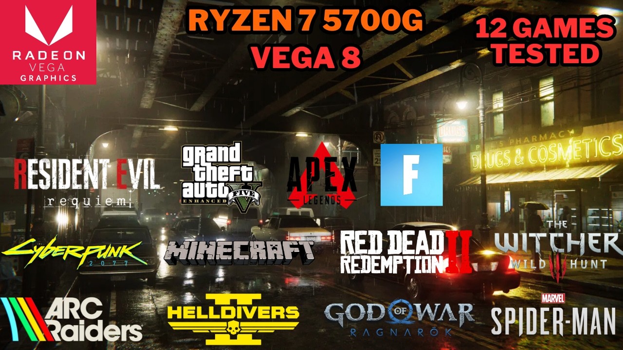 🔴LIVE - Ryzen 7 5700G in 2026 | Vega 8 Integrated Graphics | 12 Game Benchmark | Join Up!