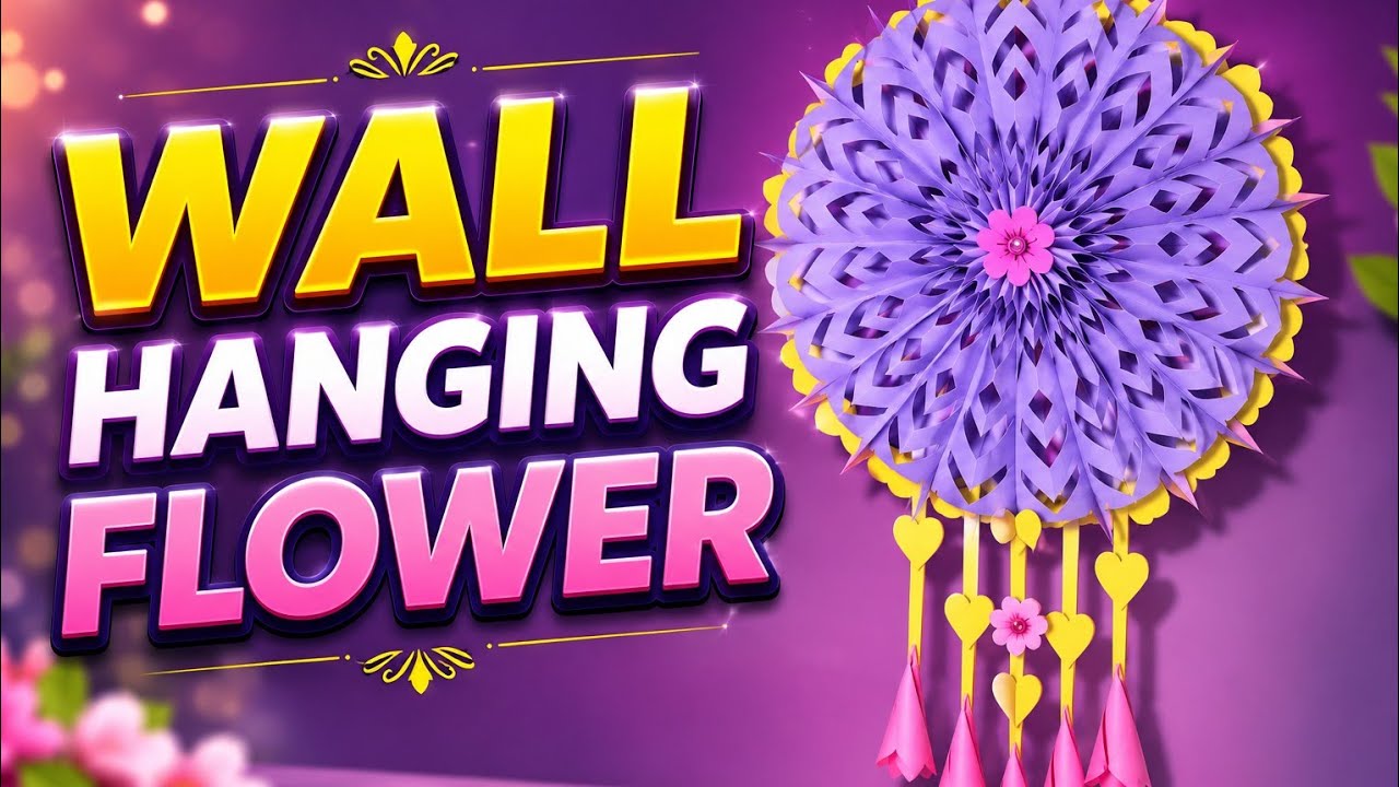 Amazing hanging paper flower,home decoration with paper flower#easy#diy#craft#paperart 