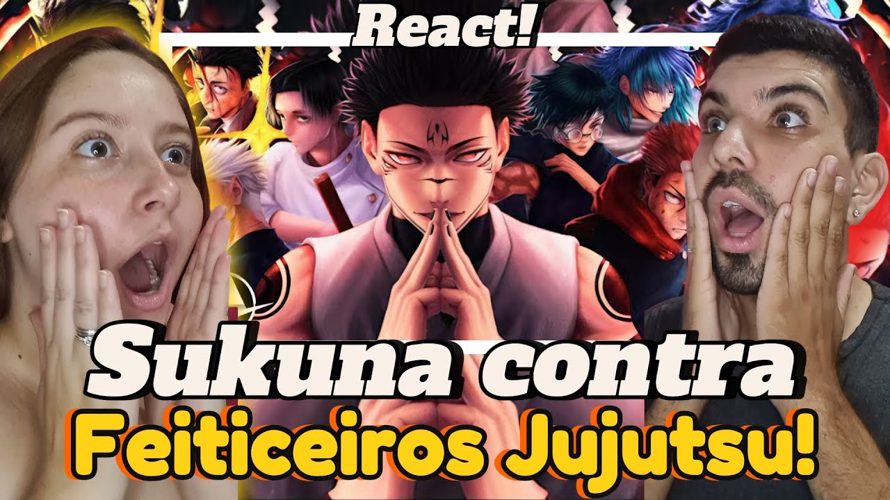 ♪ SHINJUKU | Sukuna Vs Feiticeiros | AniRap | 🔥REACT CASAL NERD
