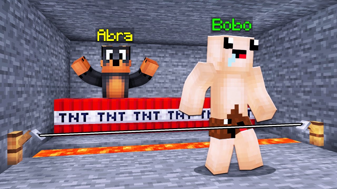 BOBO WPADŁ w MOJĄ PUŁAPKĘ w Minecraft!