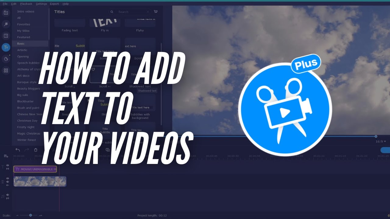 How to Add Text to Your Video with Movavi Video Editor