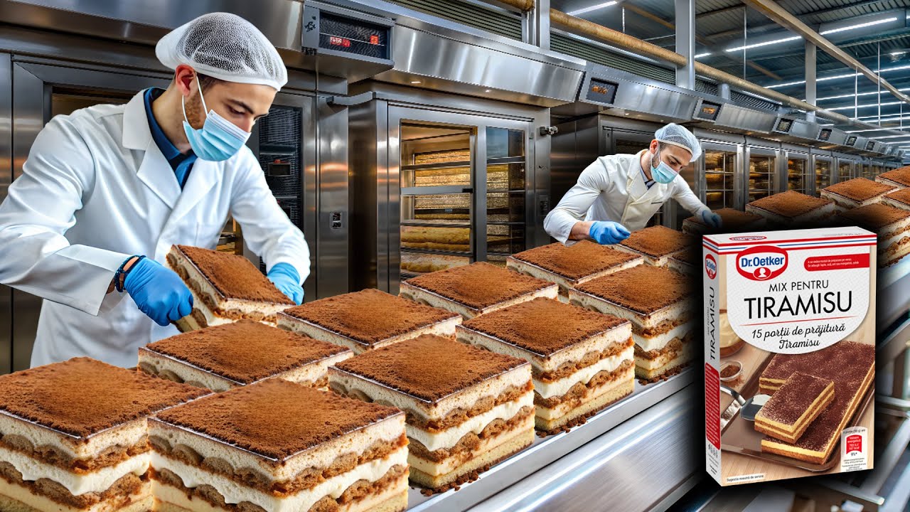 How Millions of Tiramisu Are Made In A Factory | Tiramisu Factory Process
