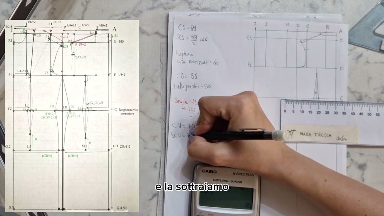 Modellistica corpetto base con riprese | abito | parte 2/3