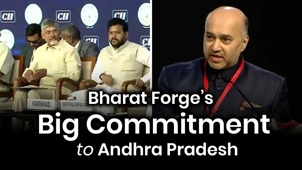 Bharat Forge&rsquo;s Big Commitment to Andhra Pradesh | Mr. Amit Kalyani at CII Partnership Summit 2025
