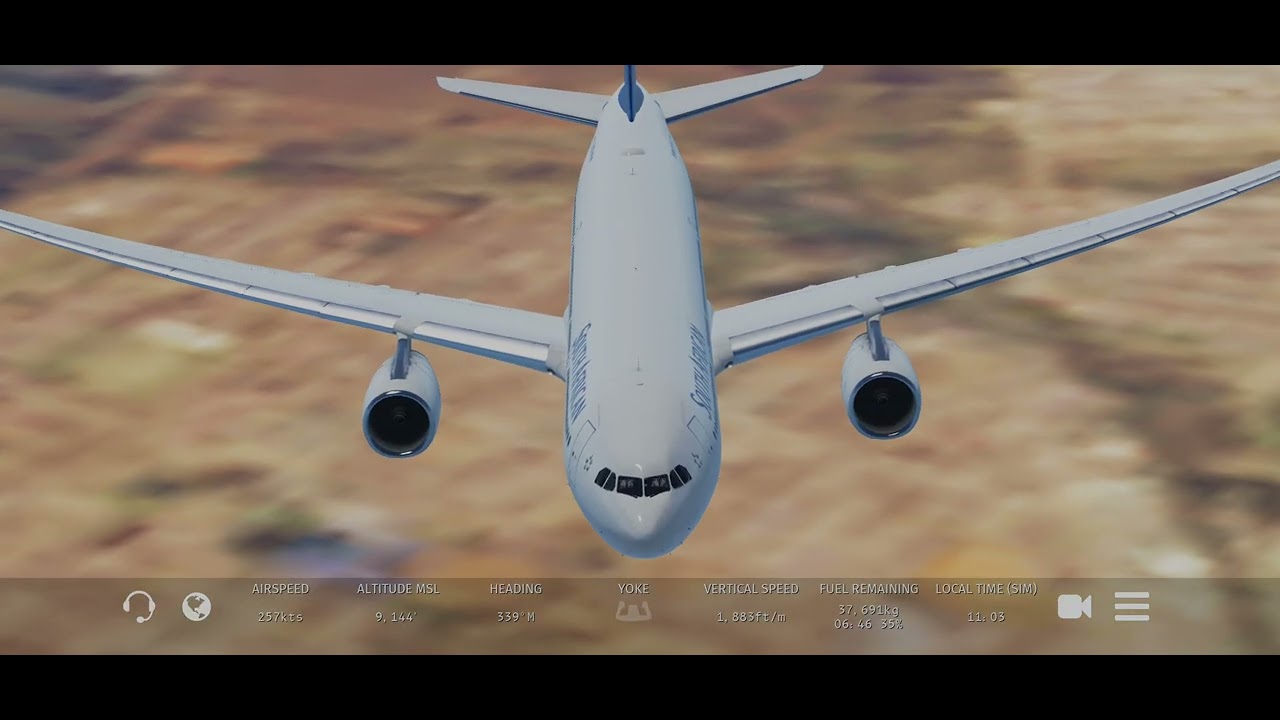 Infinite Flight Airbus A330-300 South African Johannesburg Intl to Accra Full Takeoff#infiniteflight
