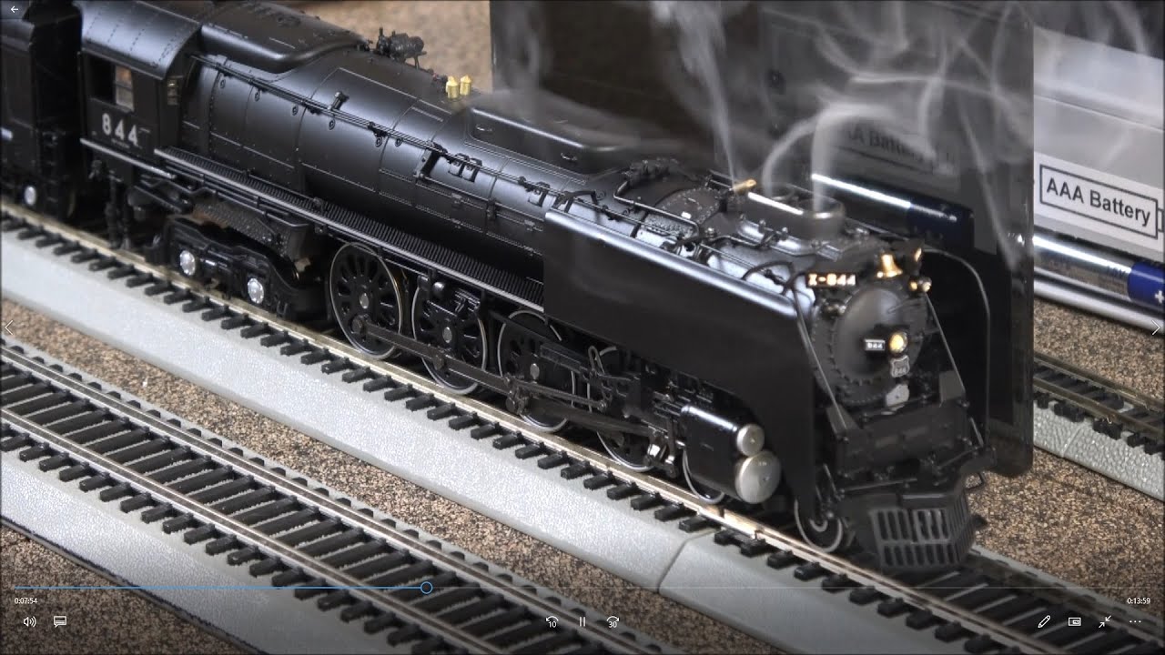Краткий обзор: паровоз Broadway Limited FEF № 844, 4-8-4 Northern с Paragon 4! Smokin' Whistle!