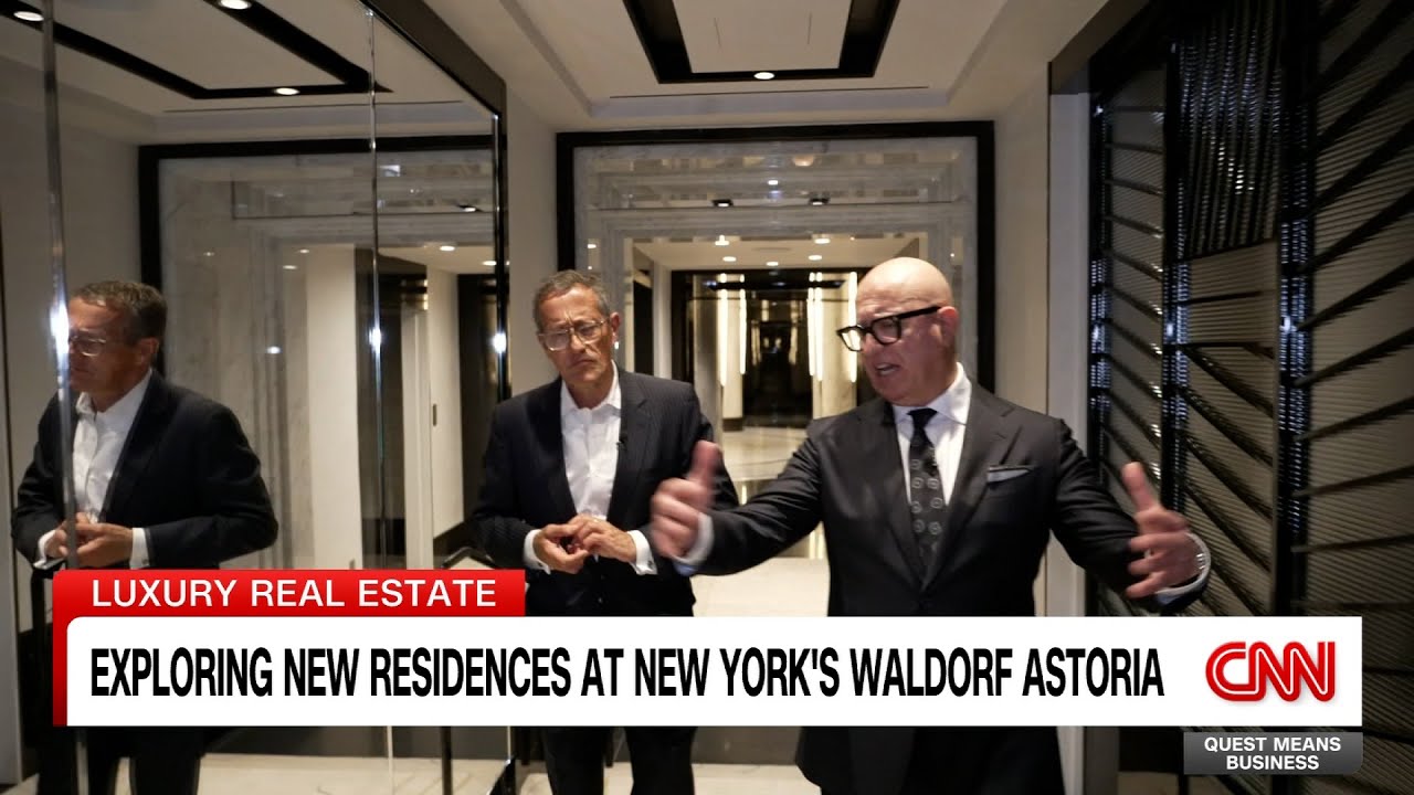 Richard Quest explores the renovated Waldorf Astoria and its new luxury condos.