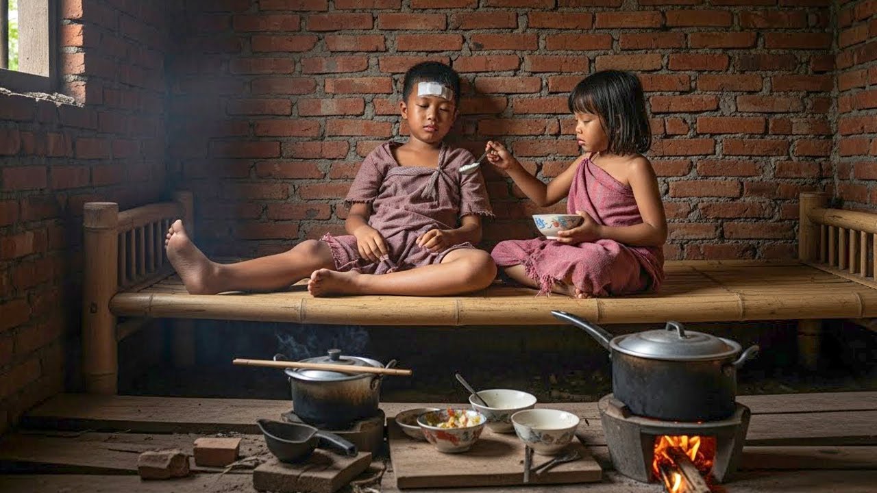 Two orphaned children – a talented 5-year-old sister, caring for her sick older brother.