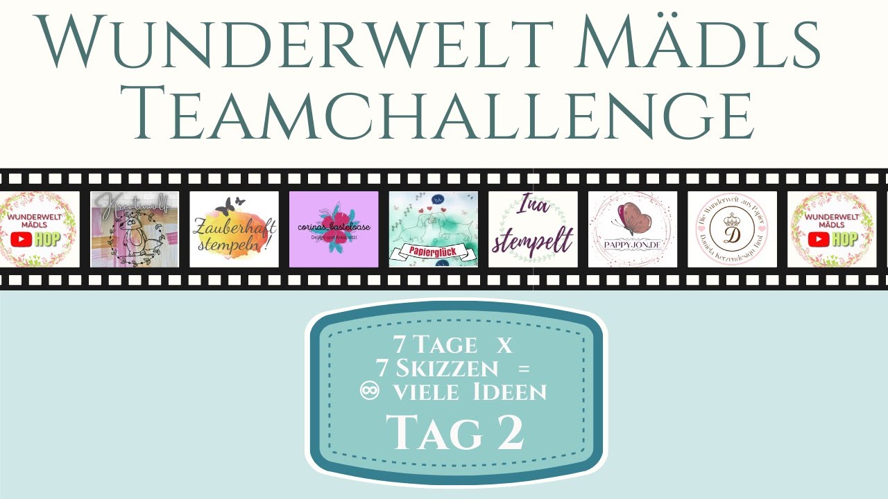 Wunderweltm&auml;dls Teamchallenge | 7 Tage | 7 Skizzen | viele Ideen  Freundschaftsbl&uuml;ten | Stampin' Up!