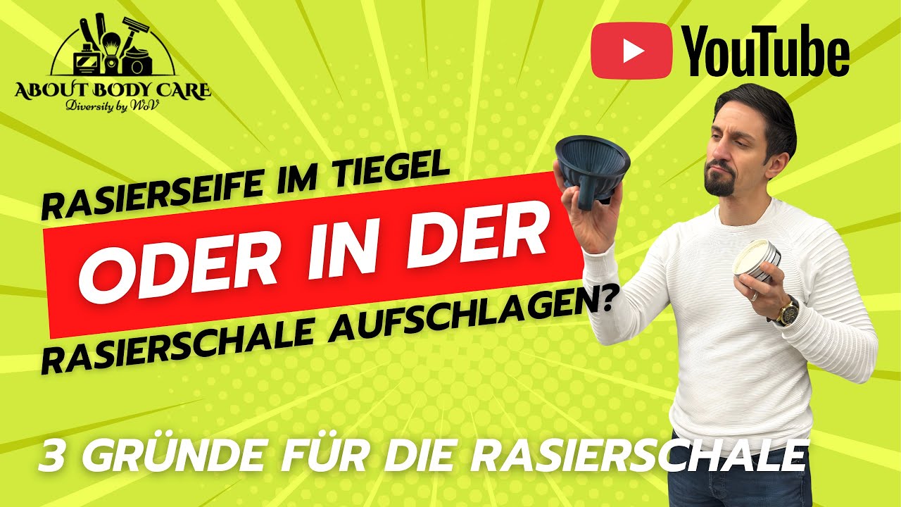 Rasierseife im Tiegel oder in der Rasierschale aufschlagen? Hier sind 3 Gründe für die Rasierschale.